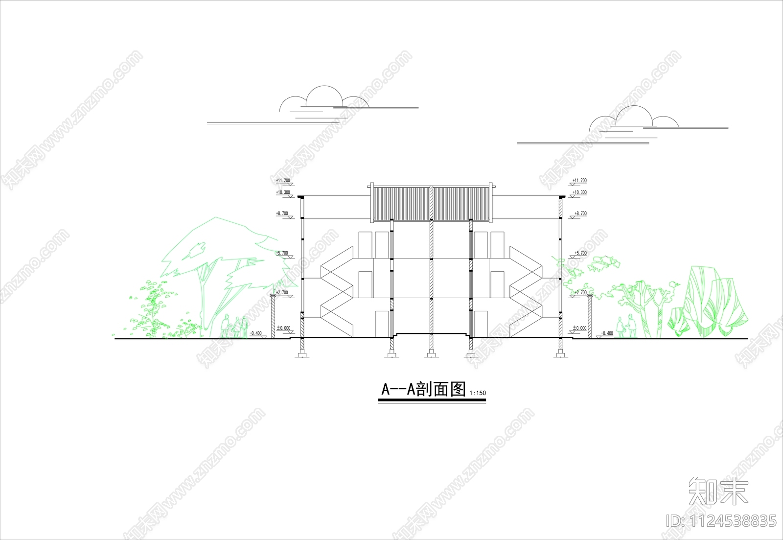 中式云南民居风格cadcad施工图下载【ID:1124538835】