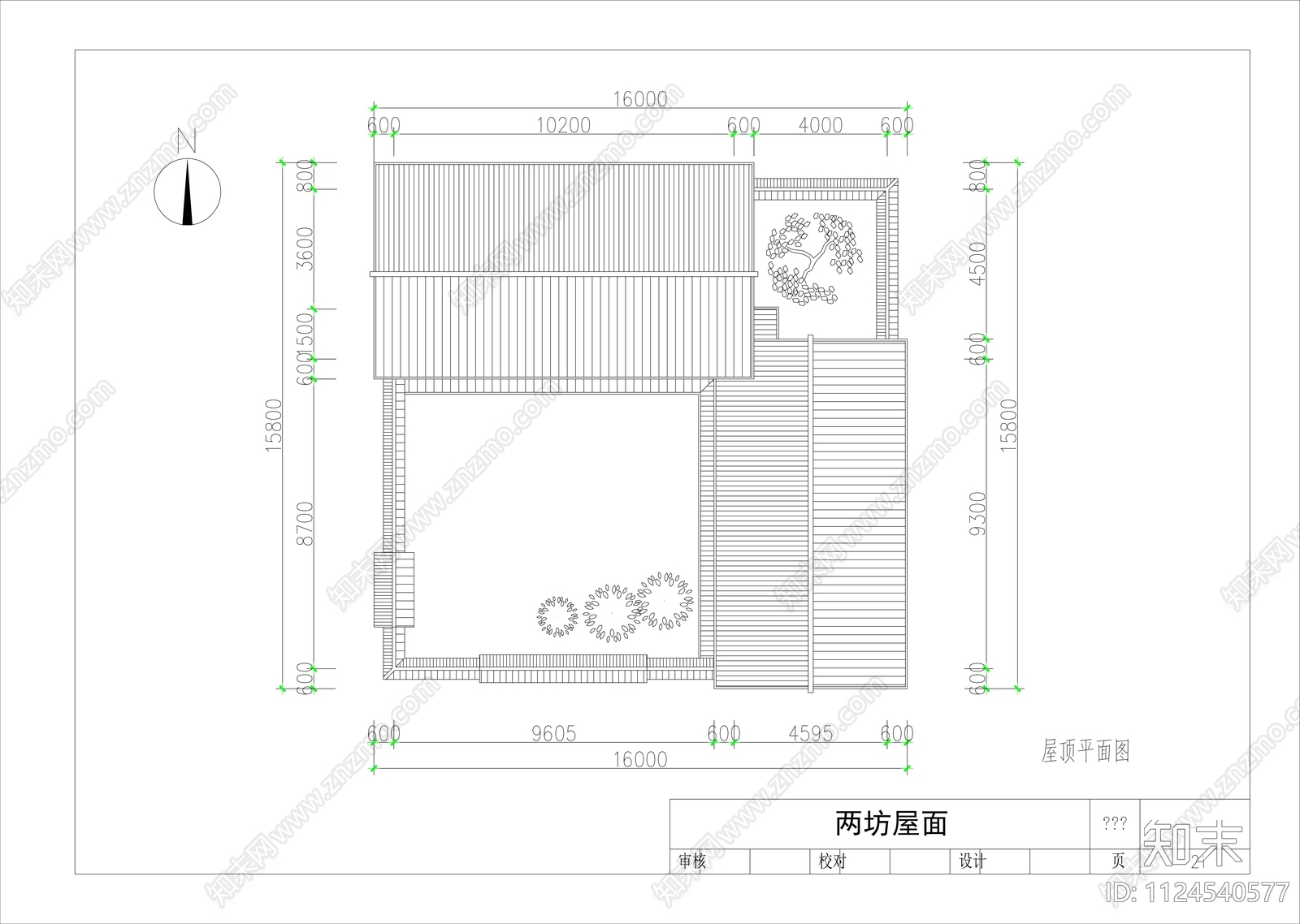 中式云南大理白族民居建筑cad施工图下载【ID:1124540577】