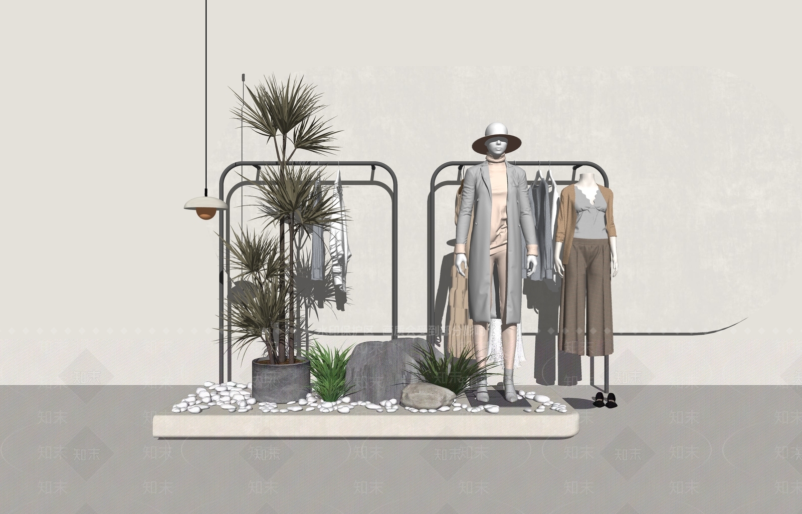 服装模特SU模型下载【ID:1124542487】