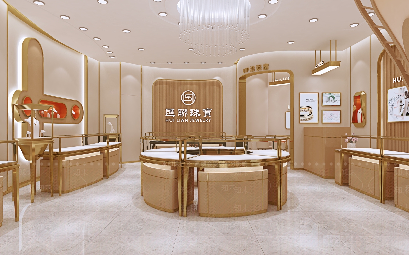 现代珠宝店3D模型下载【ID:1124581791】