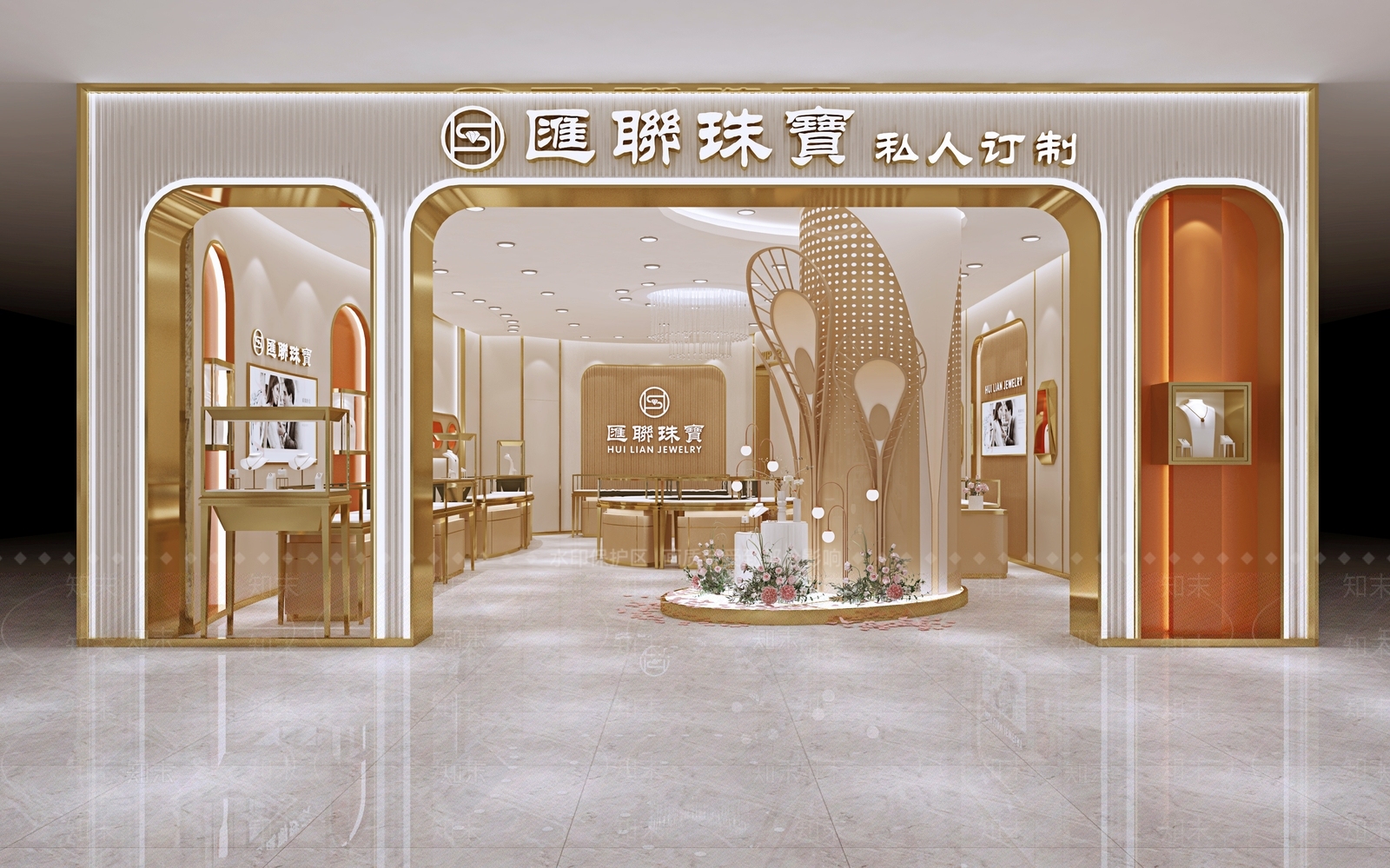 现代珠宝店3D模型下载【ID:1124581791】