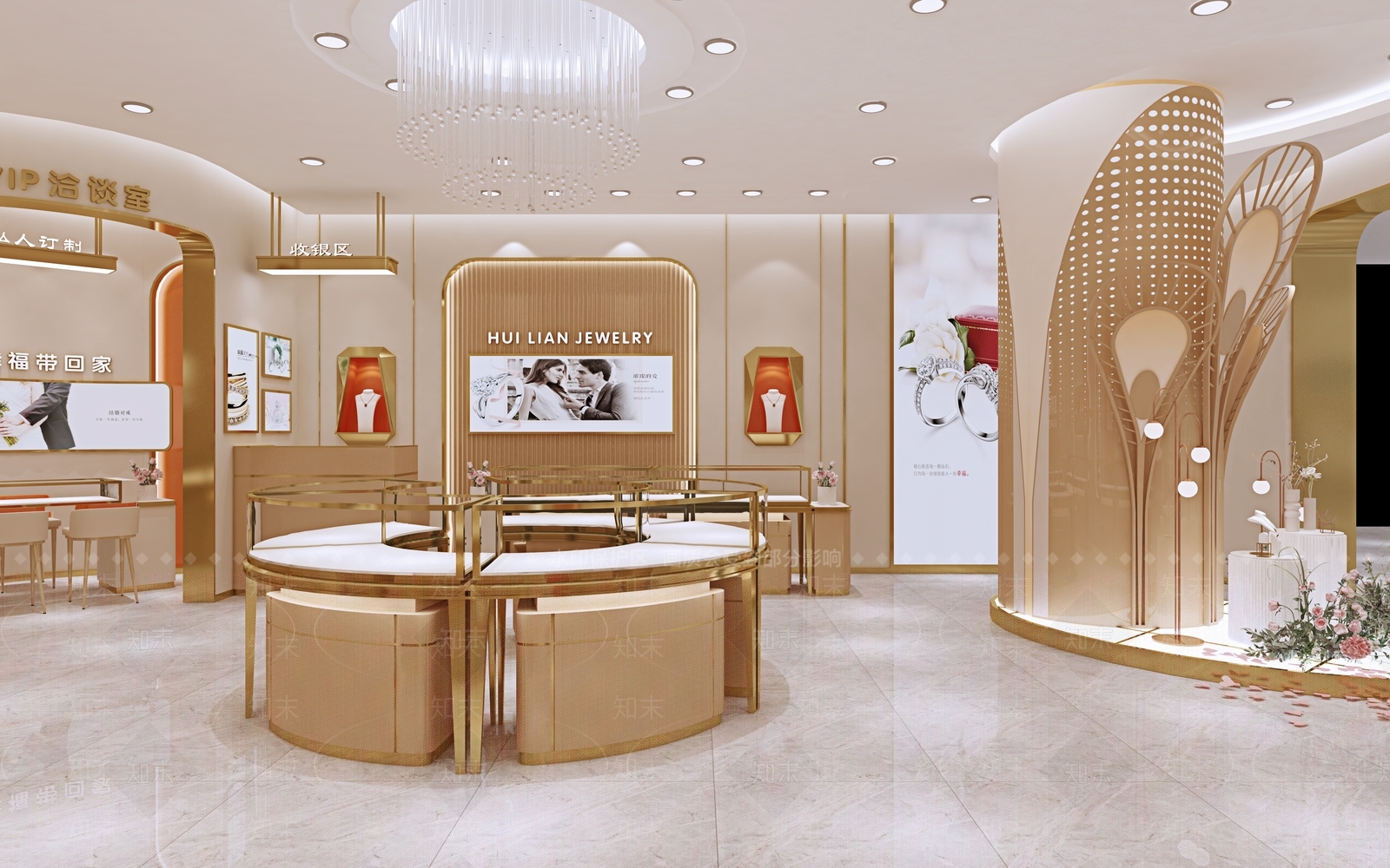 现代珠宝店3D模型下载【ID:1124581791】