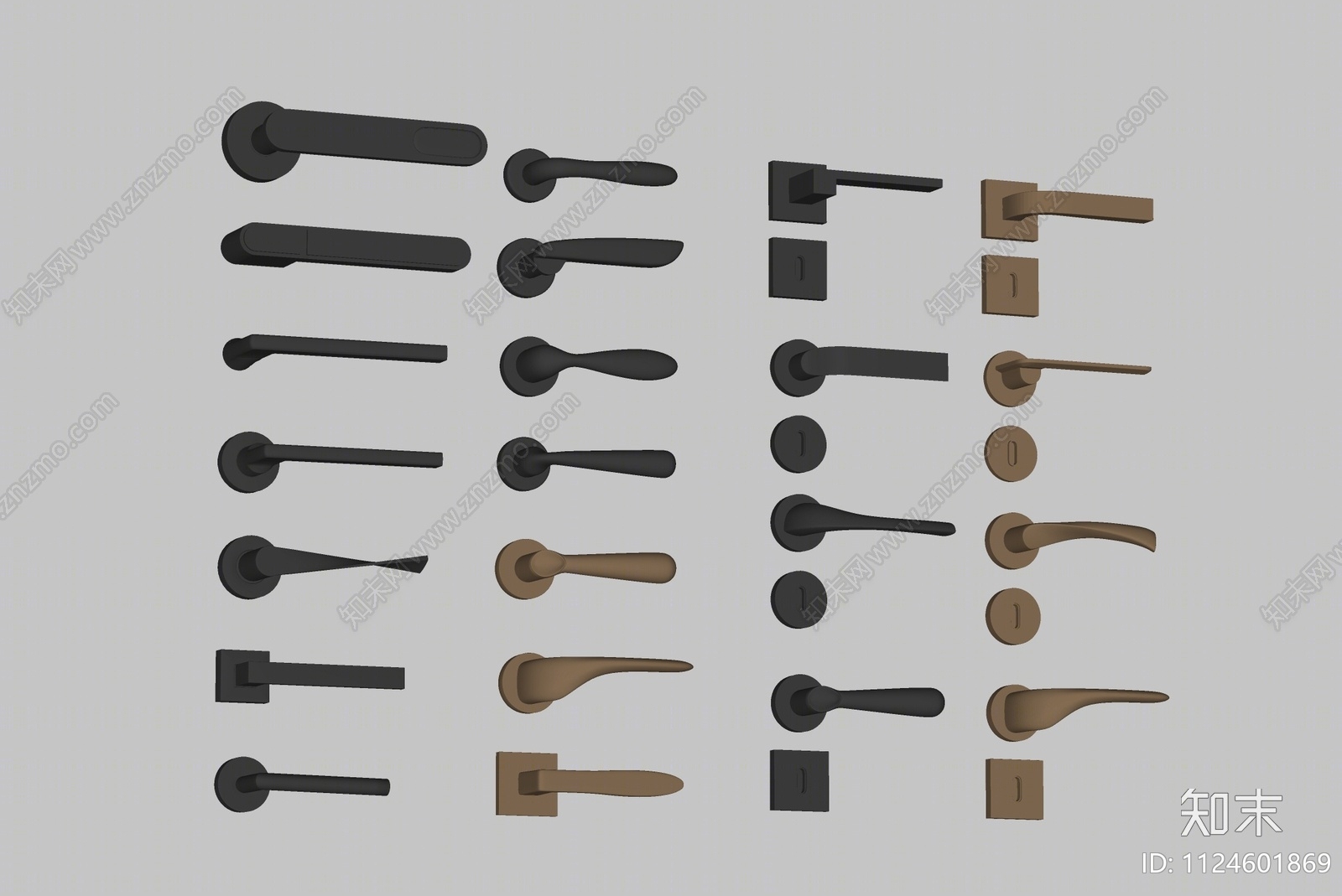 现代门把手SU模型下载【ID:1124601869】