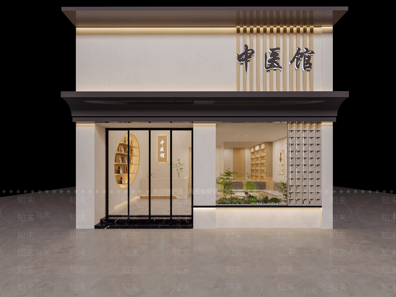 新中式中医馆3D模型下载【ID:1124602456】_知末3d模型网