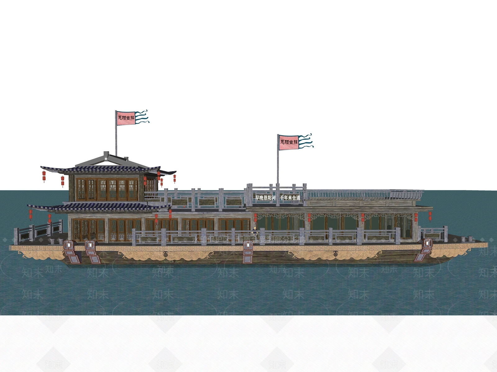 邮船SU模型下载【ID:1124621498】