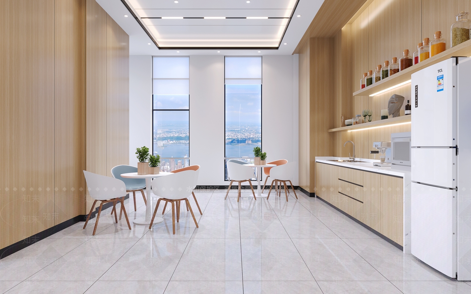 现代办公前台3D模型下载【ID:1124636937】
