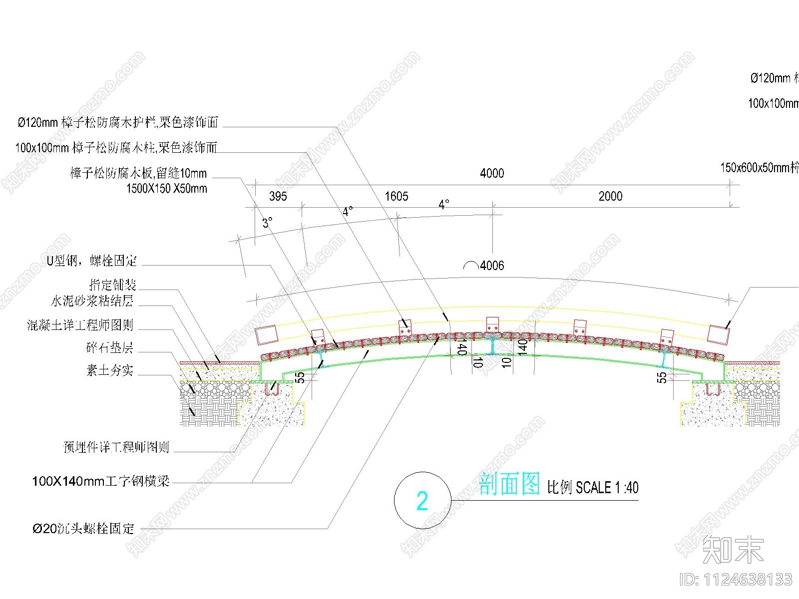 十套欧式景观桥cad施工图下载【ID:1124638133】