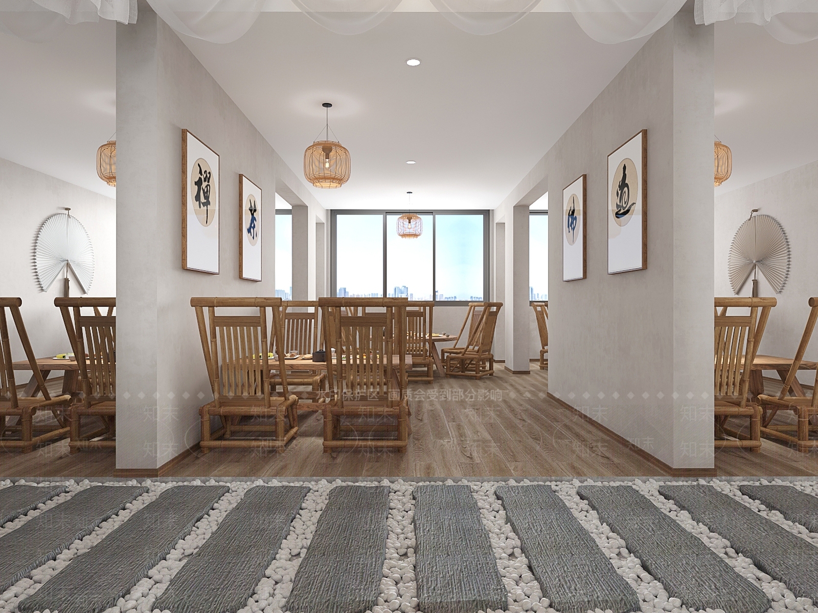 新中式茶馆3D模型下载【ID:1124644439】