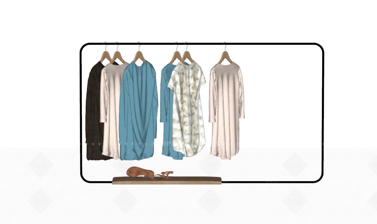 服装SU模型下载【ID:1124658259】