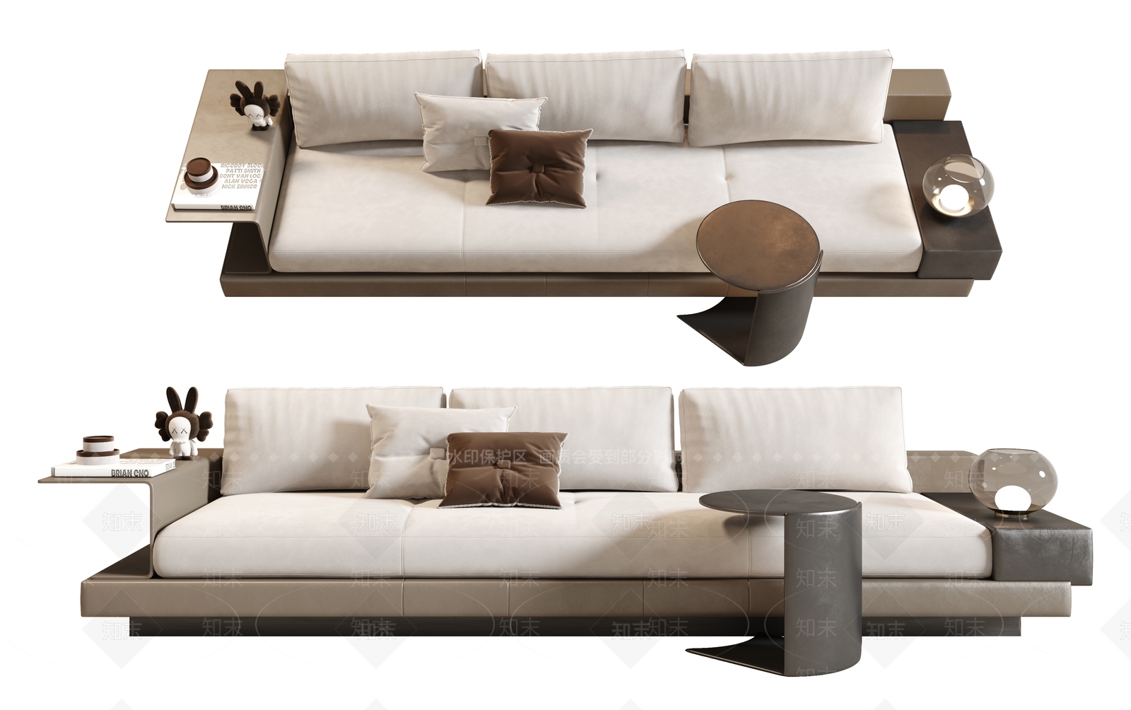 Poliform现代三人沙发3D模型下载【ID:1124666213】