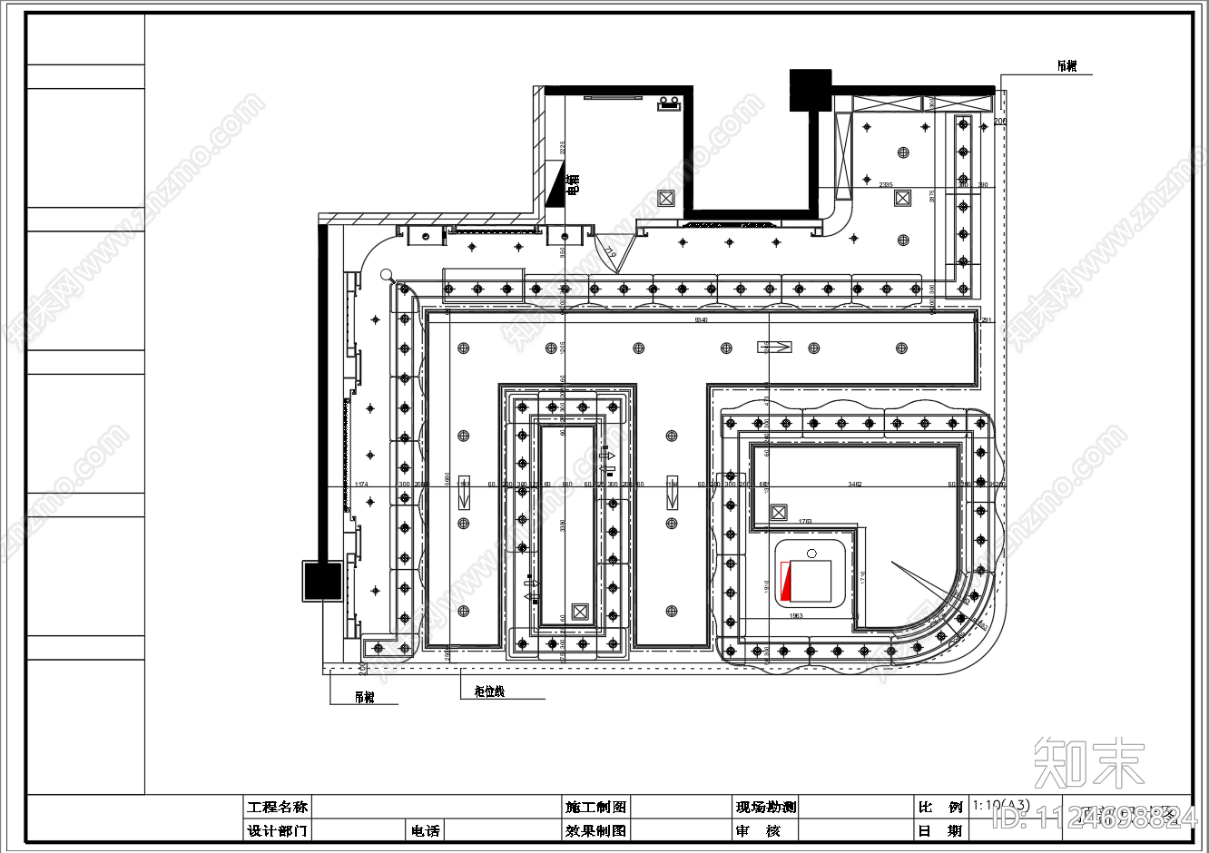 新中式珠宝专营店cad施工图下载【ID:1124698824】