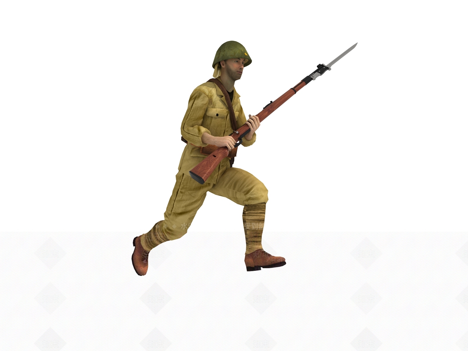 日本士兵3D模型下载【ID:1124703219】