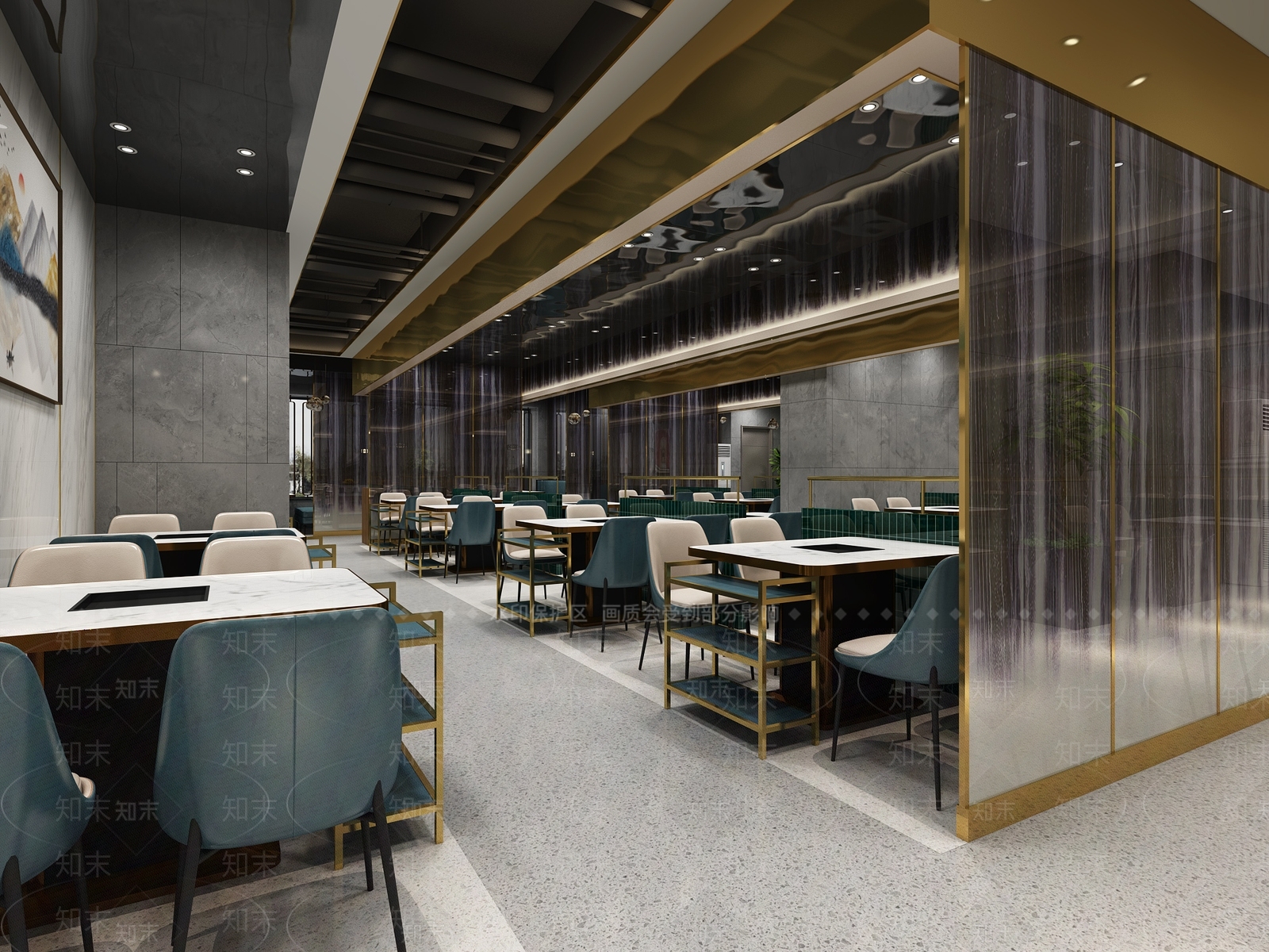 现代火锅店3D模型下载【ID:1124715648】