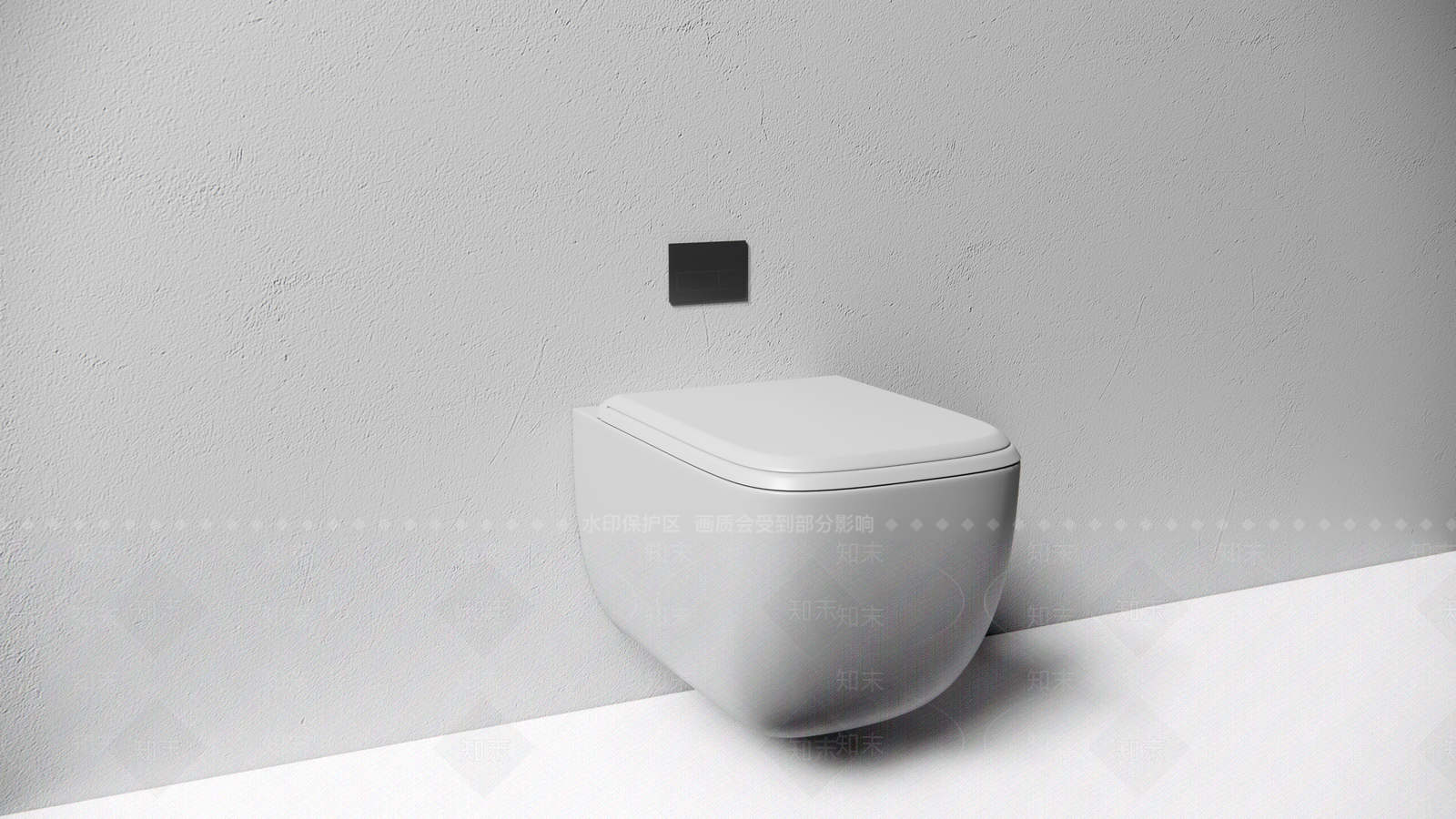 壁挂马桶SU模型下载【ID:1124719847】