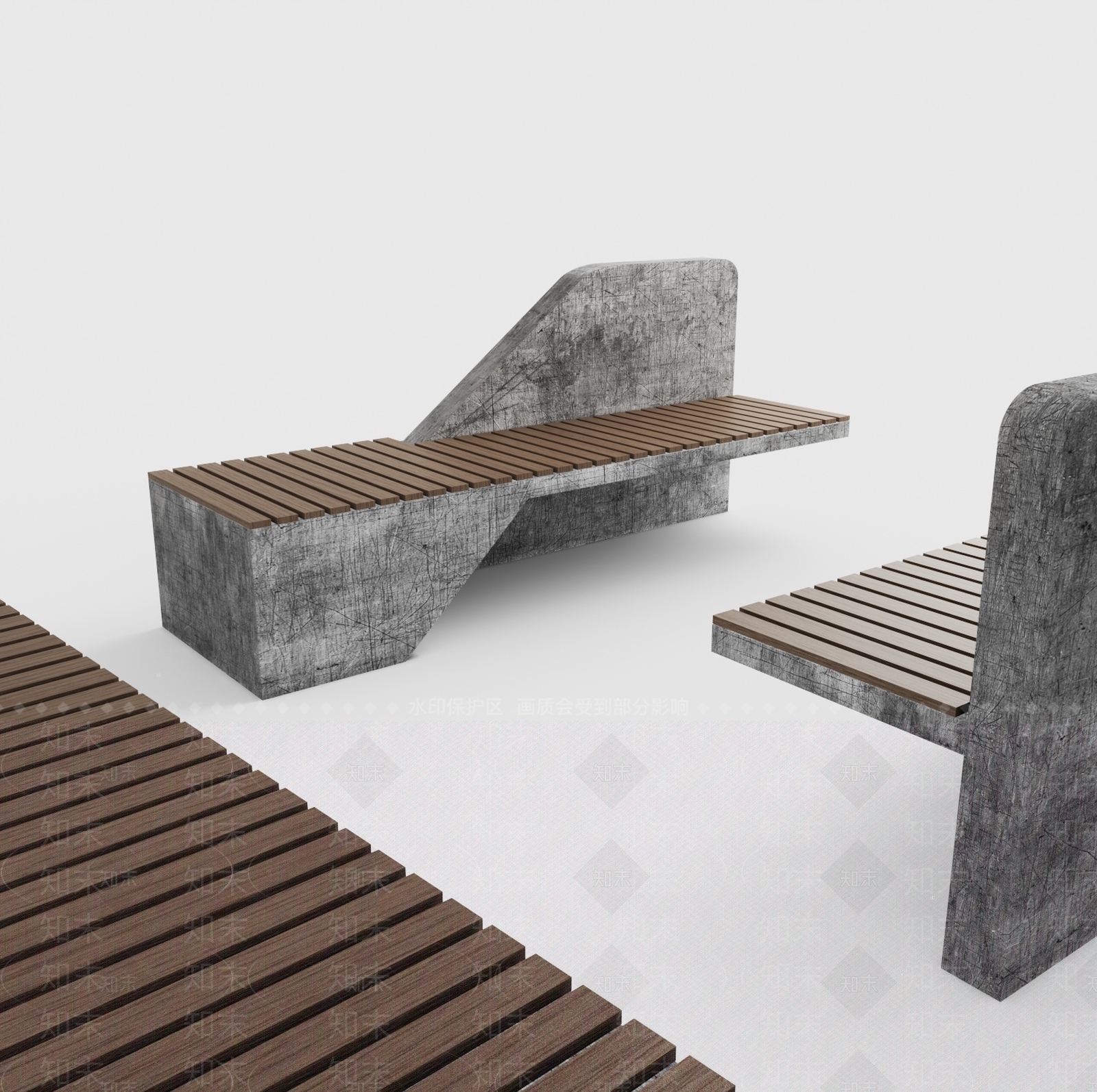 现代户外座椅3D模型下载【ID:1124721259】