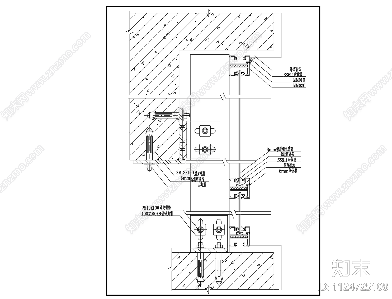 成品玻璃隔断大样图施工图下载【ID:1124725108】