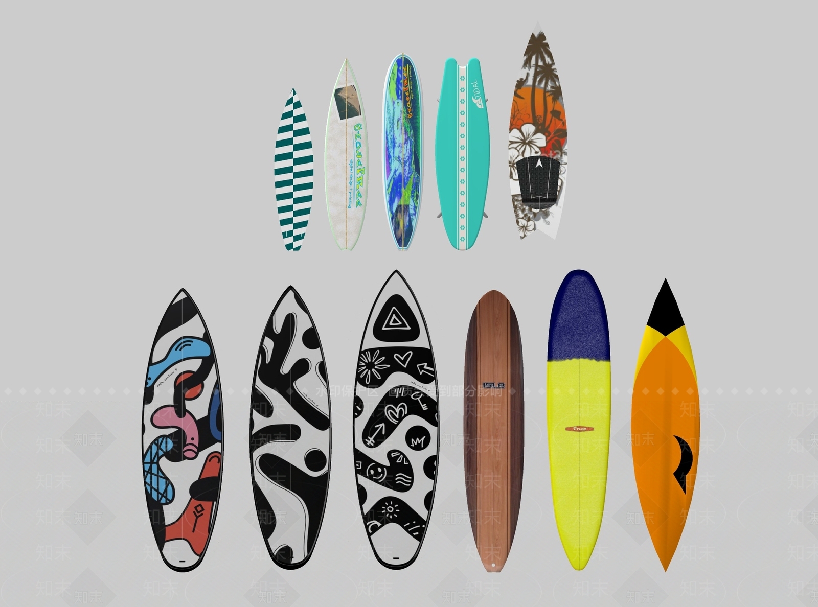 冲浪板SU模型下载【ID:1124728318】