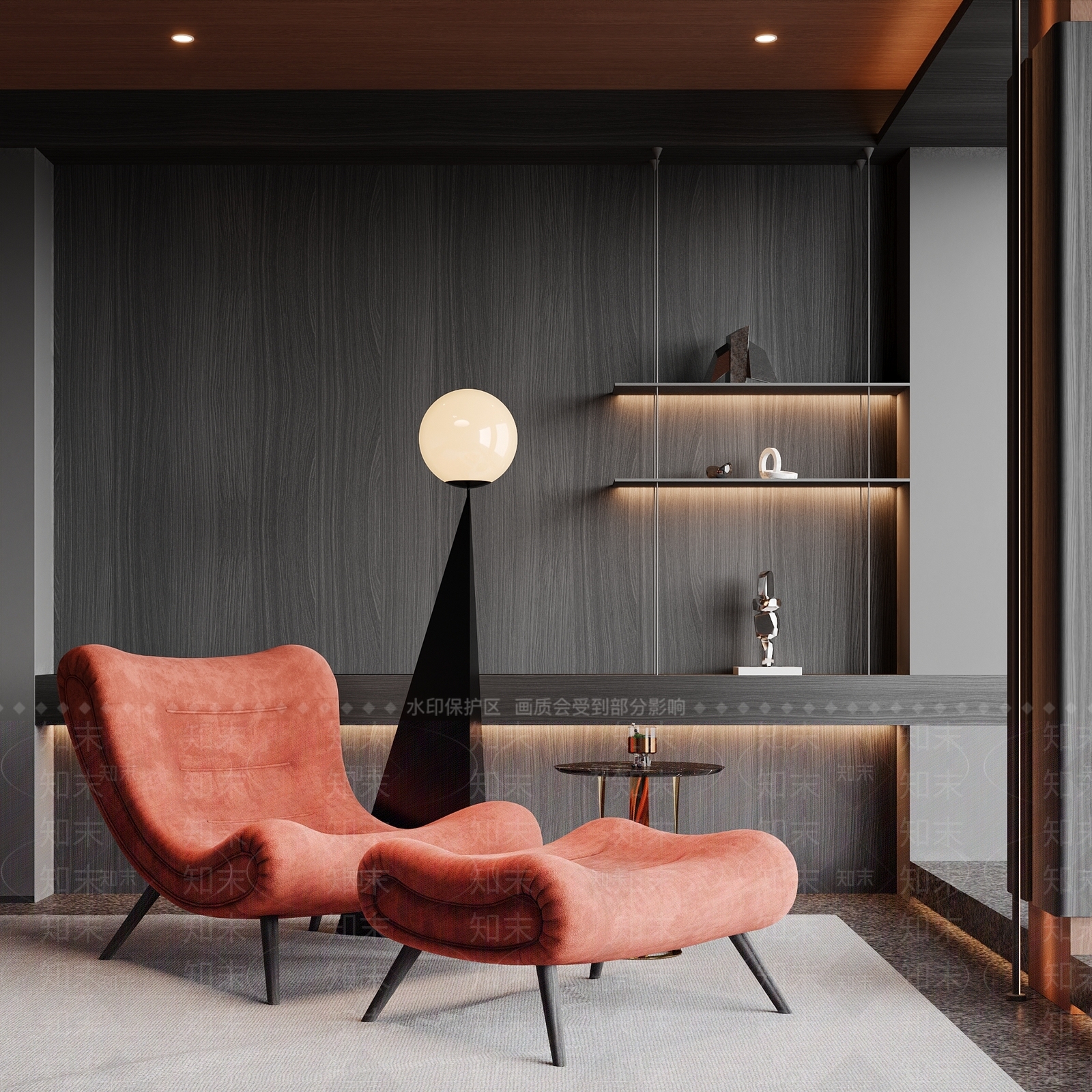 现代休闲椅3D模型精品下载_3dmax模型_知末网
