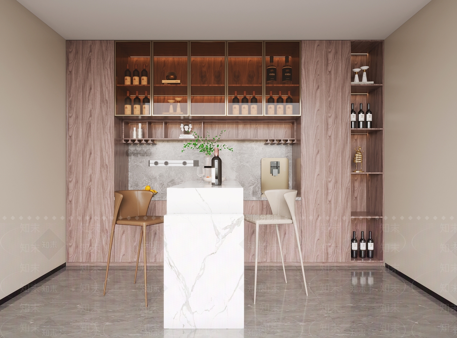 现代品酒室酒窖3D模型下载【ID:1124738733】