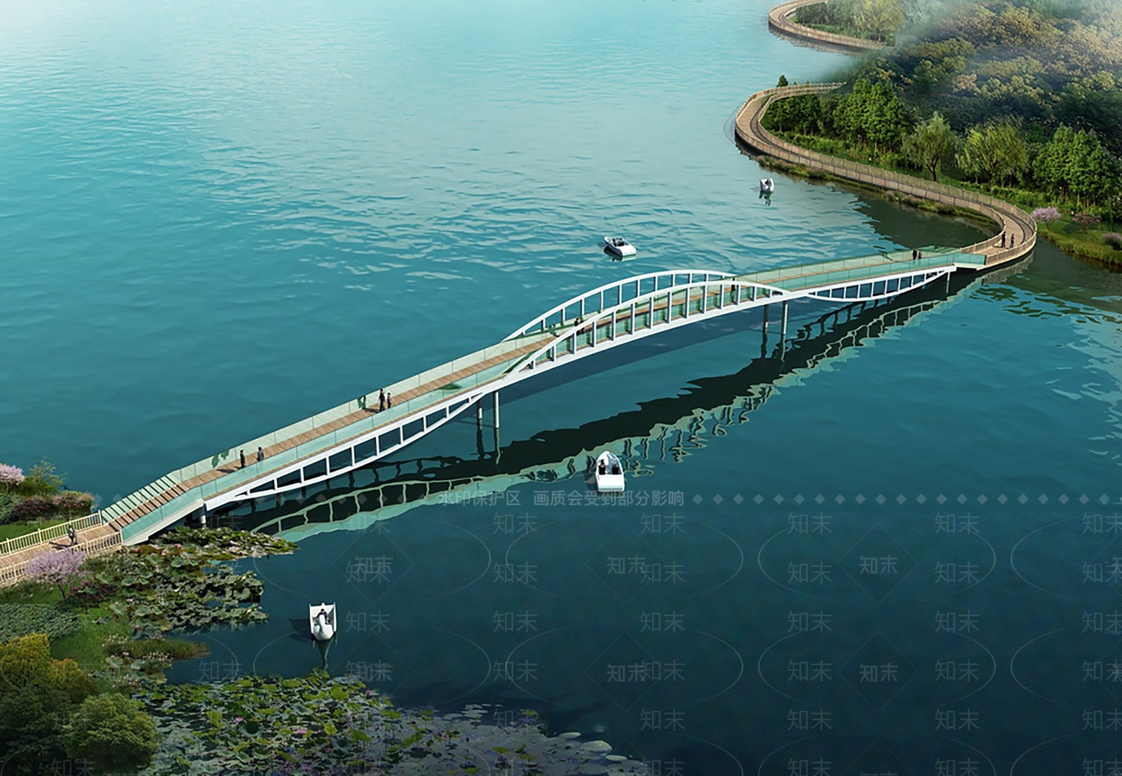 现代大桥SU模型草图