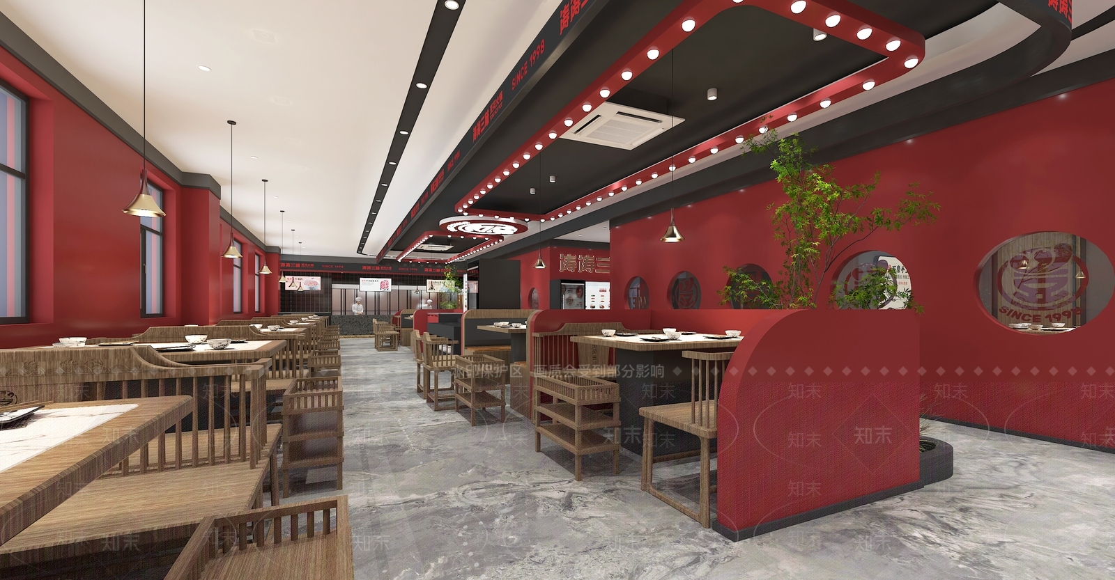现代火锅店3D模型下载【ID:1124753230】