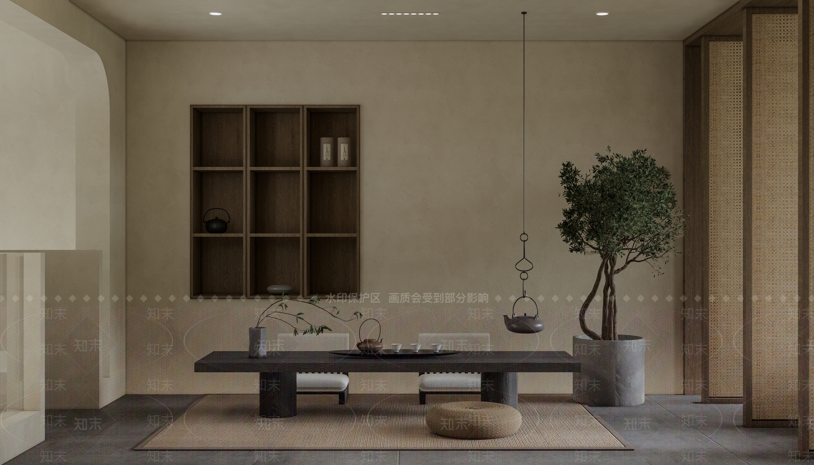 茶室SU模型精品下载_SketchUp模型_知末网