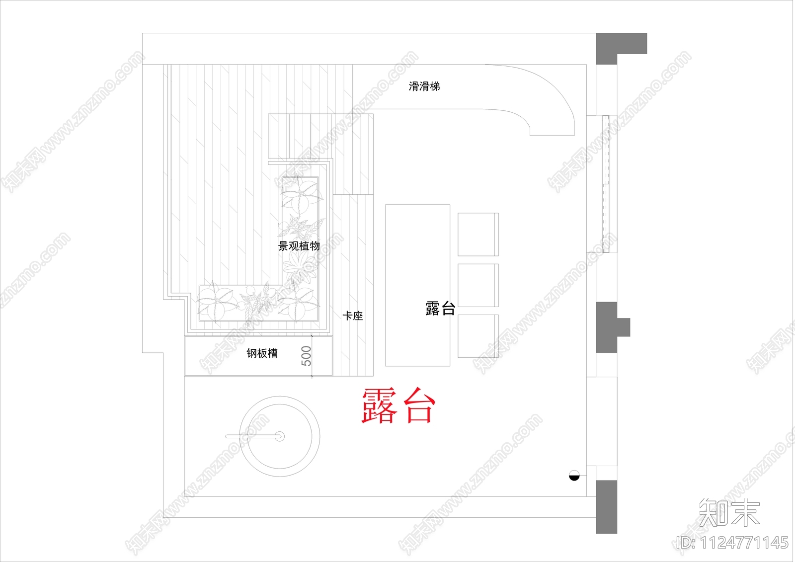 3层带露台别墅施工图cad施工图下载【ID:1124771145】