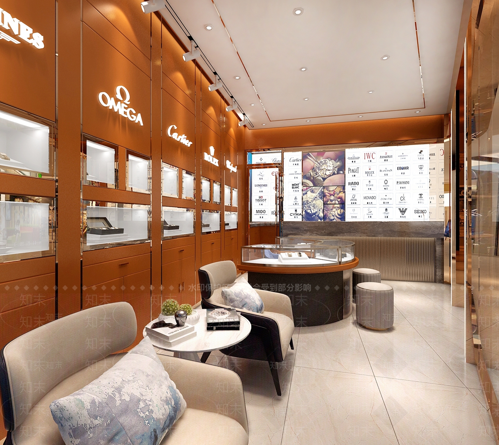 现代钟表店3D模型下载【ID:1124772461】