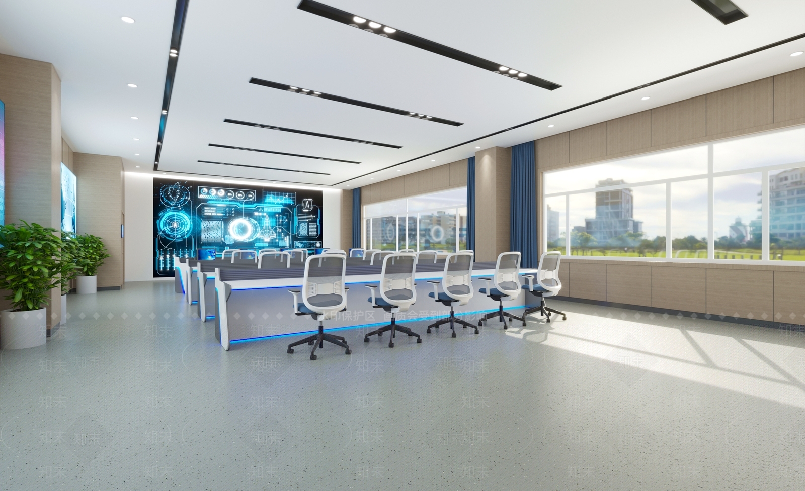 现代监控中心3D模型下载【ID:1124779048】
