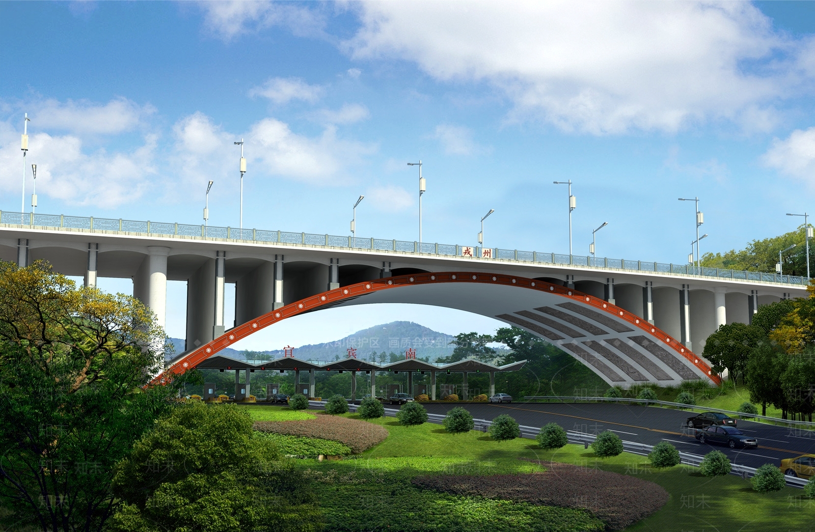 现代大桥SU模型下载【ID:1124791634】