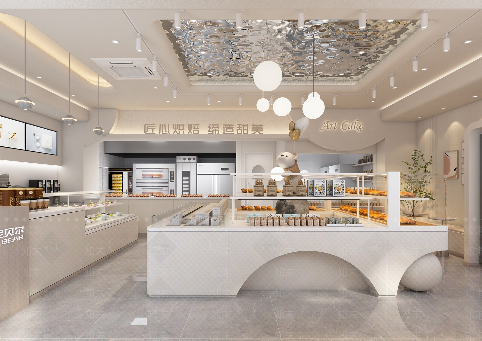 现代蛋糕面包店3D模型下载【ID:1124794463】