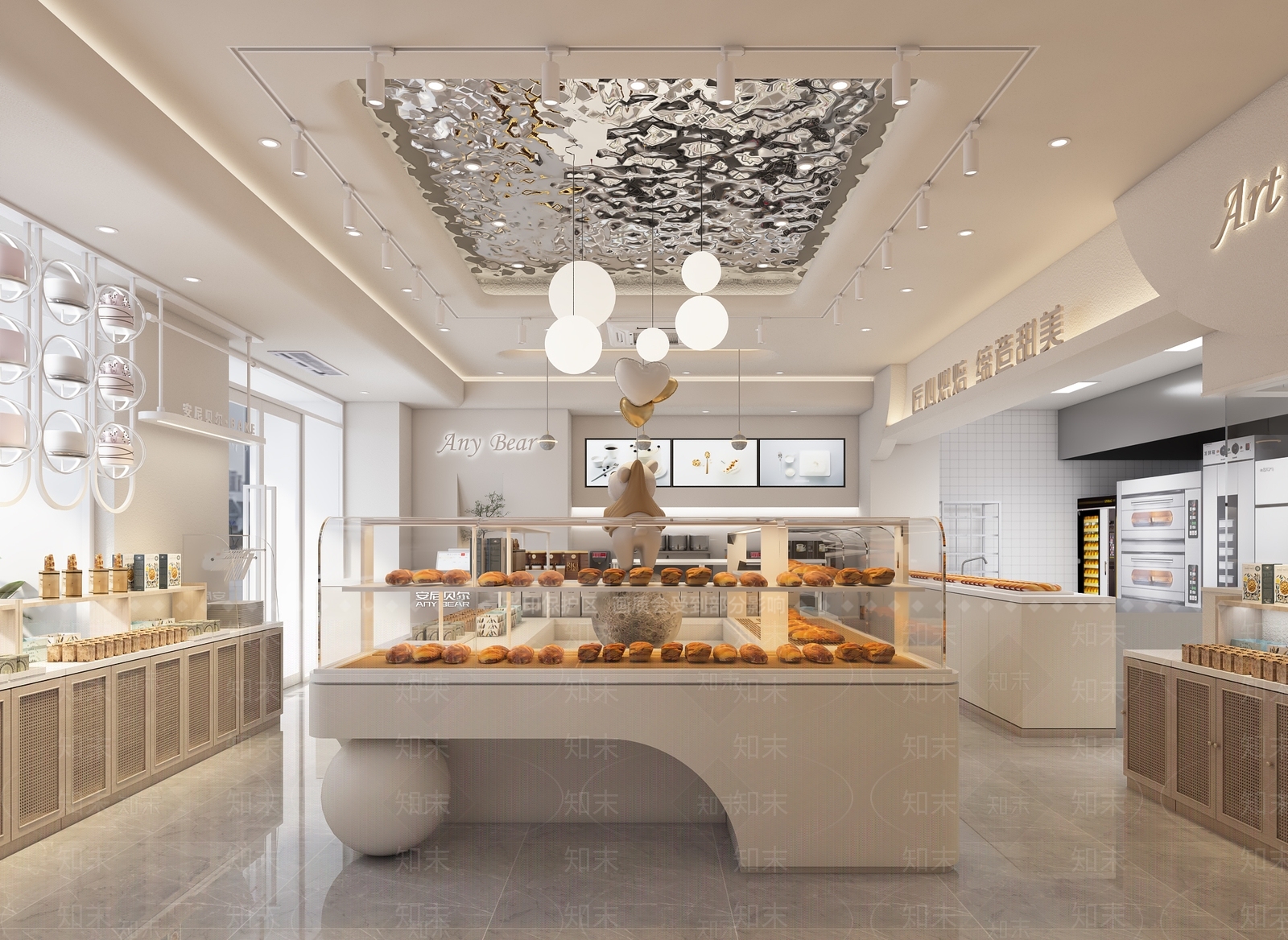 现代蛋糕面包店3D模型下载【ID:1124794463】