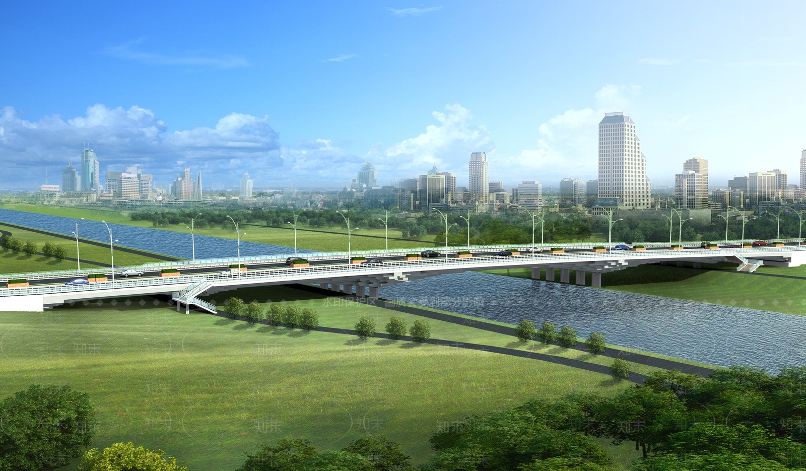 现代过河大桥SU模型下载【ID:1124799722】