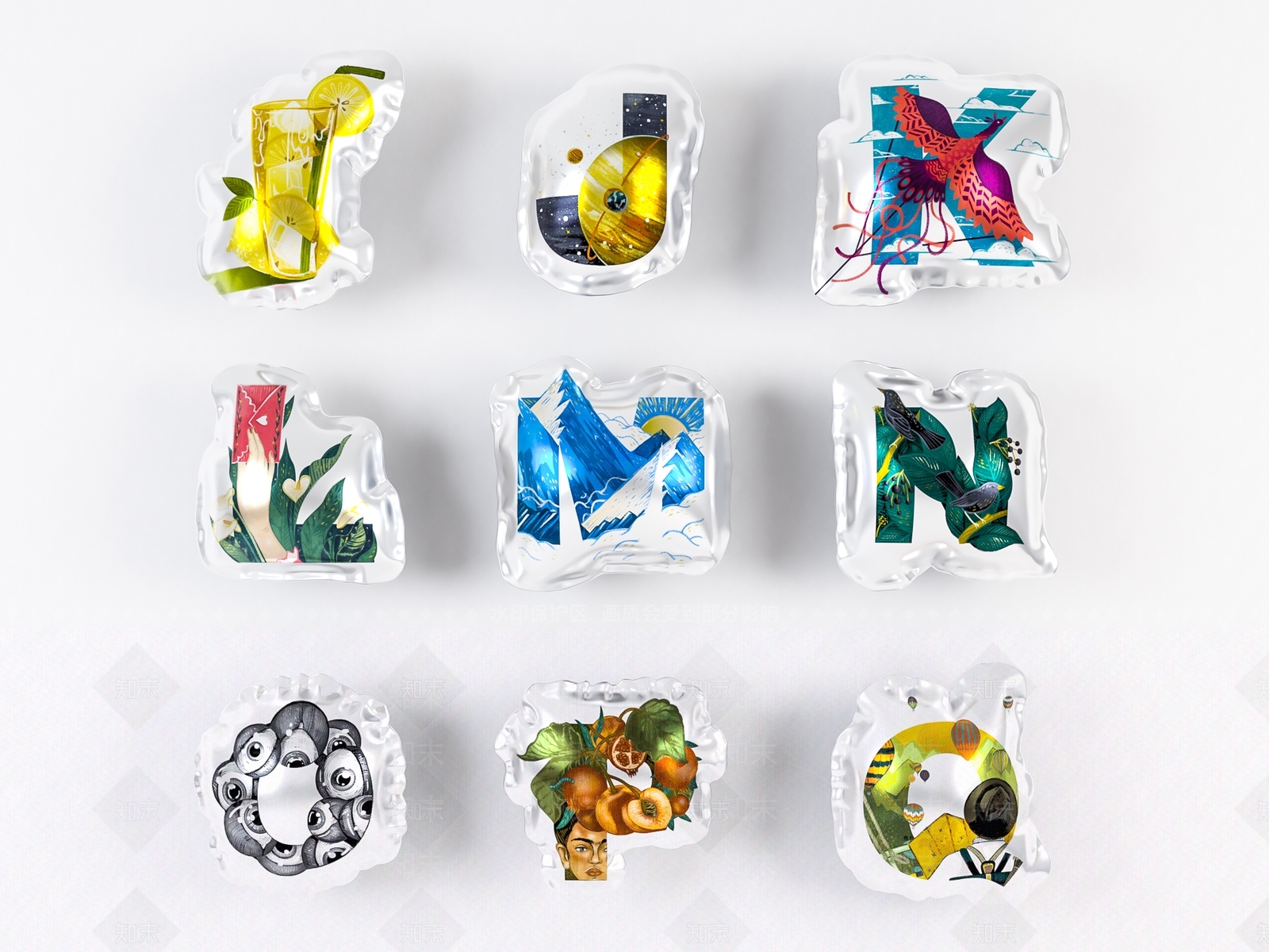 现代装饰气球3D模型下载【ID:1124800901】