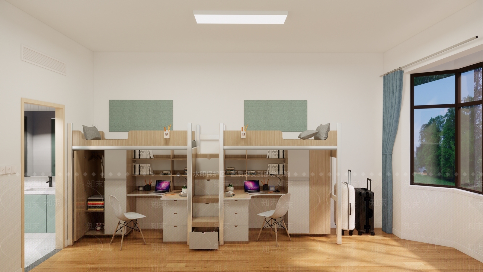 现代学生宿舍SU模型下载【ID:1124804434】