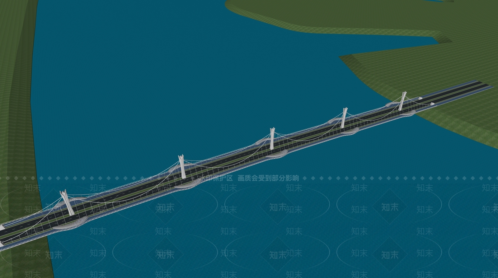 现代过河大桥SU模型下载【ID:1124808146】
