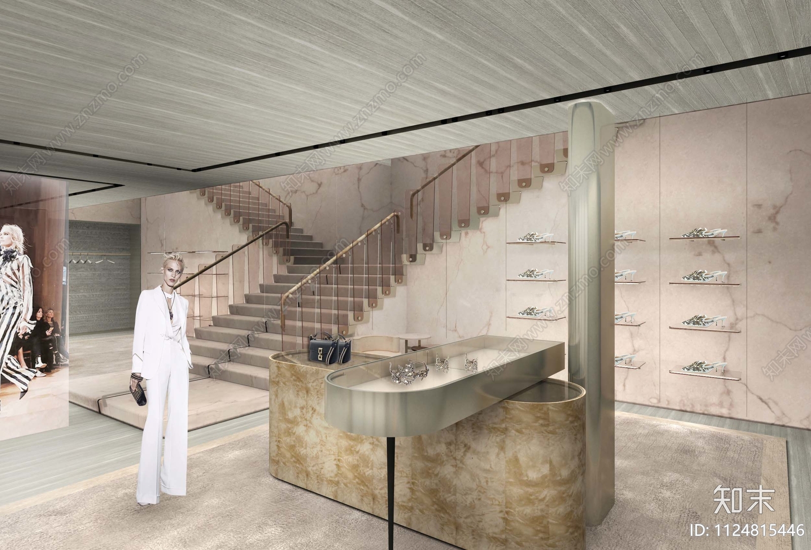 200m²服装店cad施工图下载【ID:1124815446】
