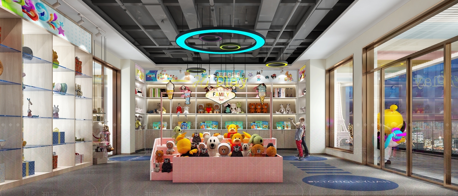 现代儿童玩具礼品店3D模型下载【ID:1124841728】