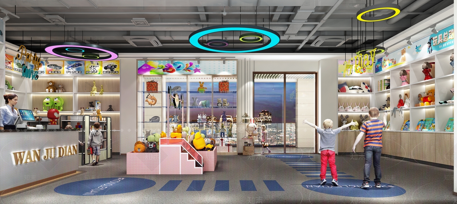 现代儿童玩具礼品店3D模型下载【ID:1124841728】