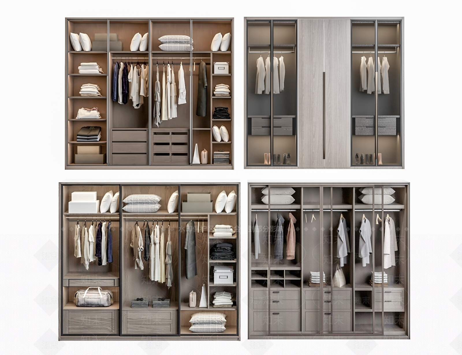 现代更衣柜3D模型下载【ID:1124849398】