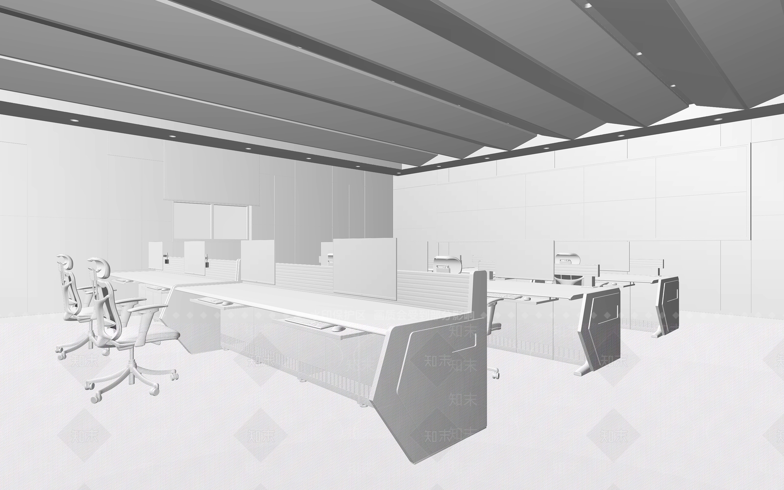 现代监控指挥中心3D模型下载【ID:1124849527】