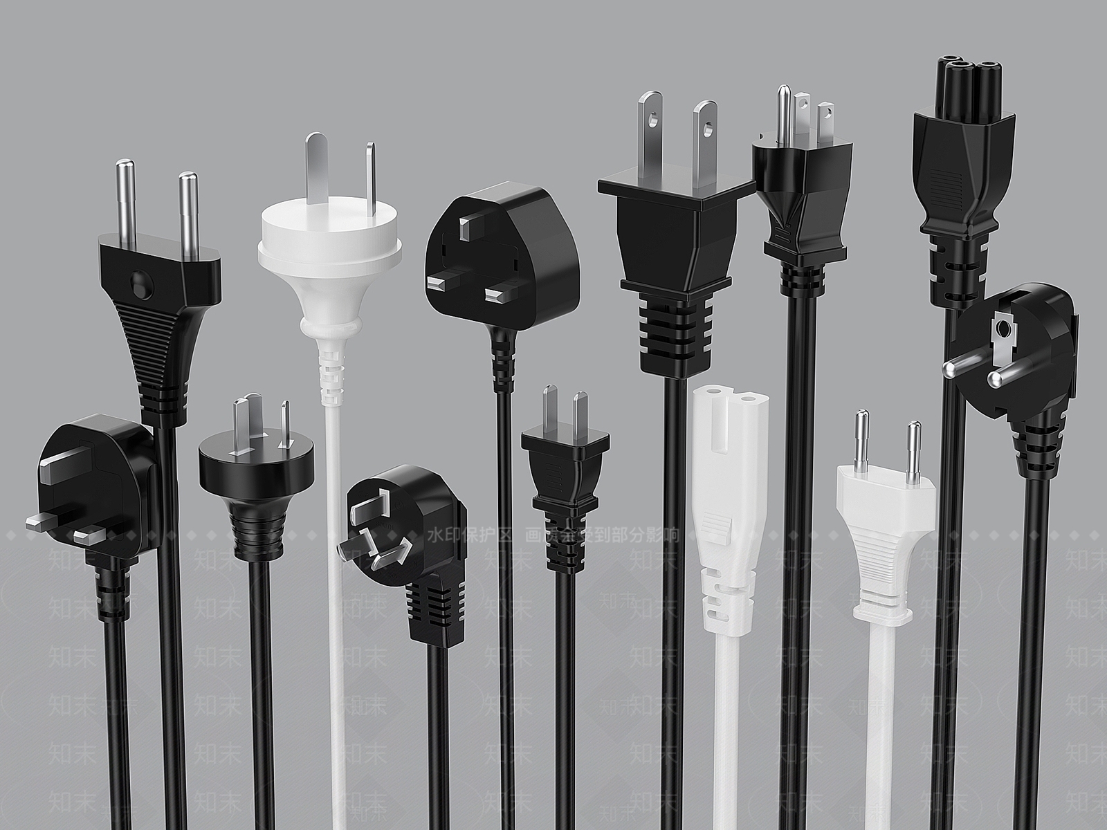 插头3D模型下载【ID:1124884540】
