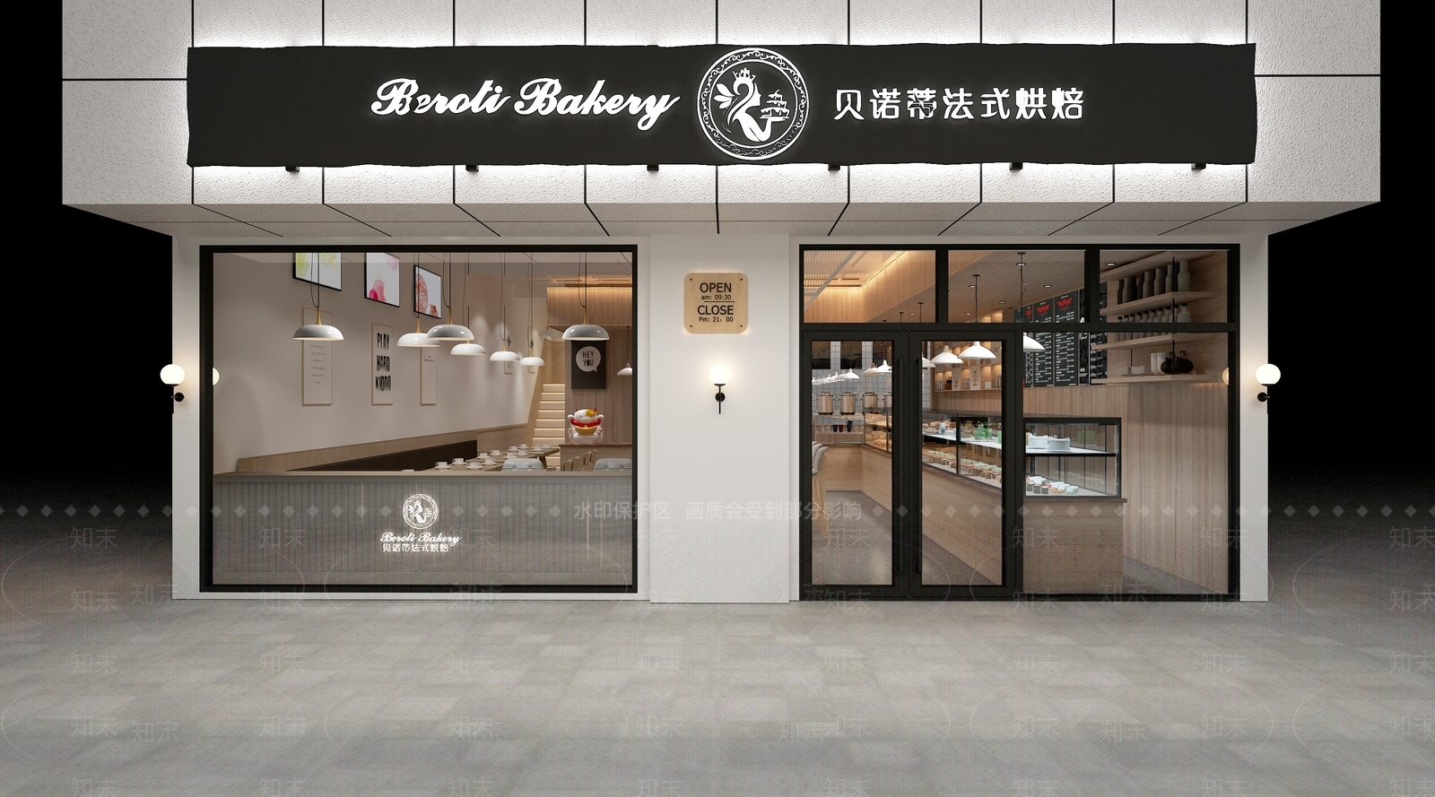 日式蛋糕店3D模型下载【ID:1124864336】