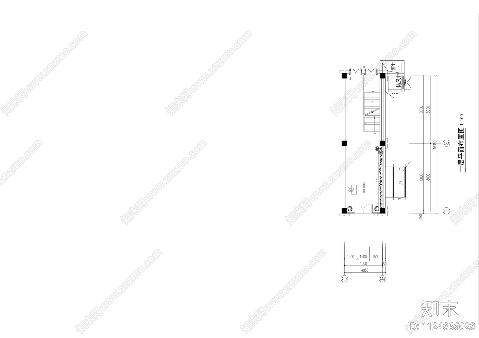 1500m²三层餐厅后厨平面方案cad施工图下载【ID:1124866028】