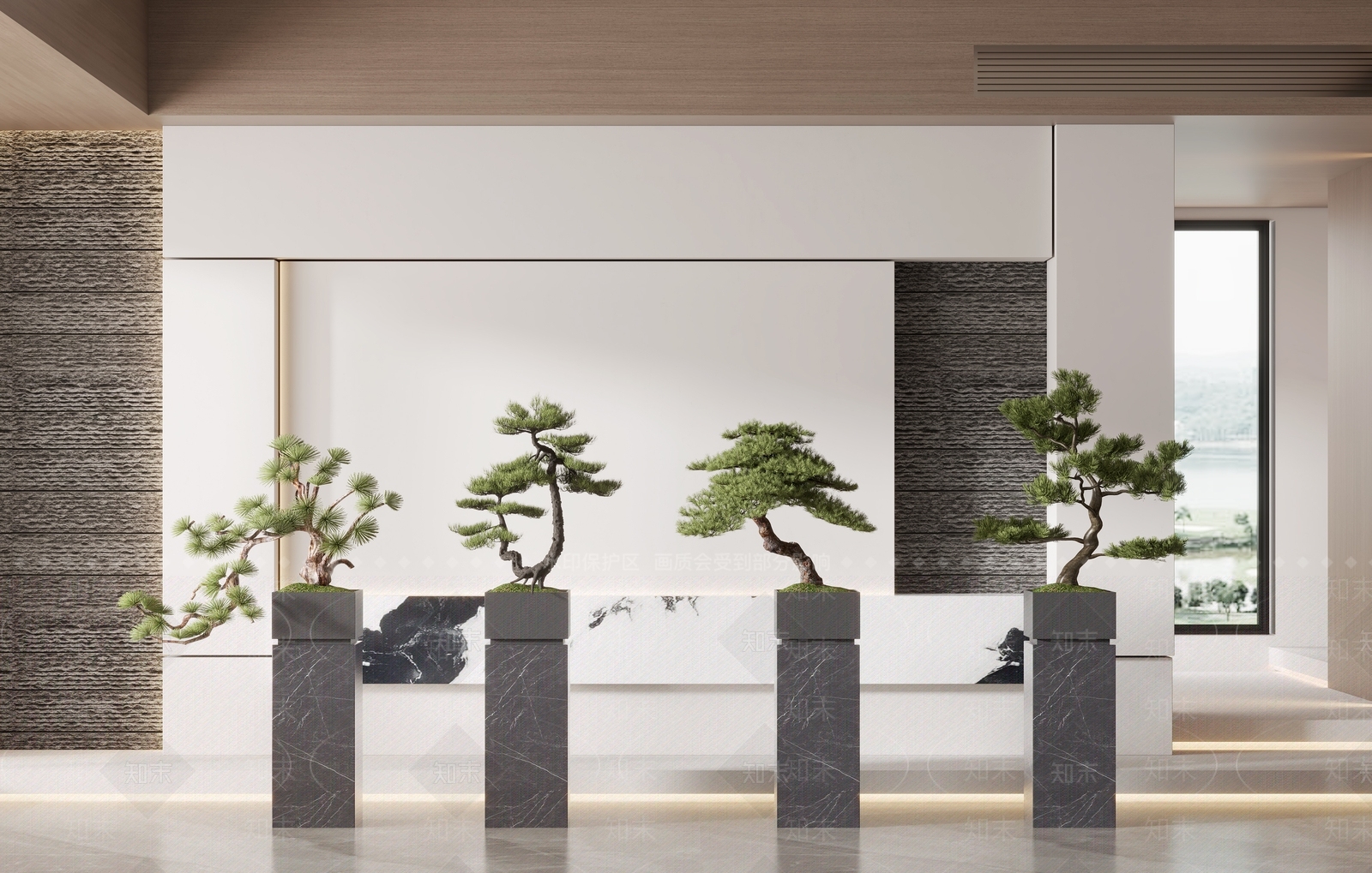 松树盆栽SU模型下载【ID:1124868082】