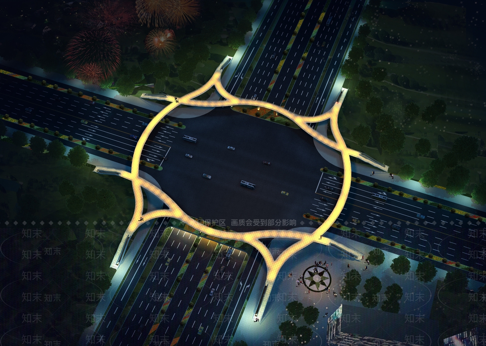 现代人行天桥SU模型下载【ID:1124870415】