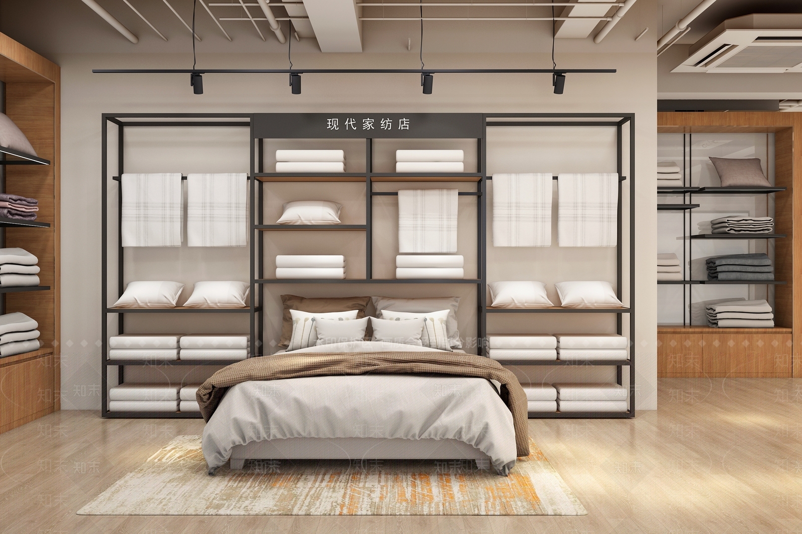 现代家纺店3D模型下载【ID:1124885770】