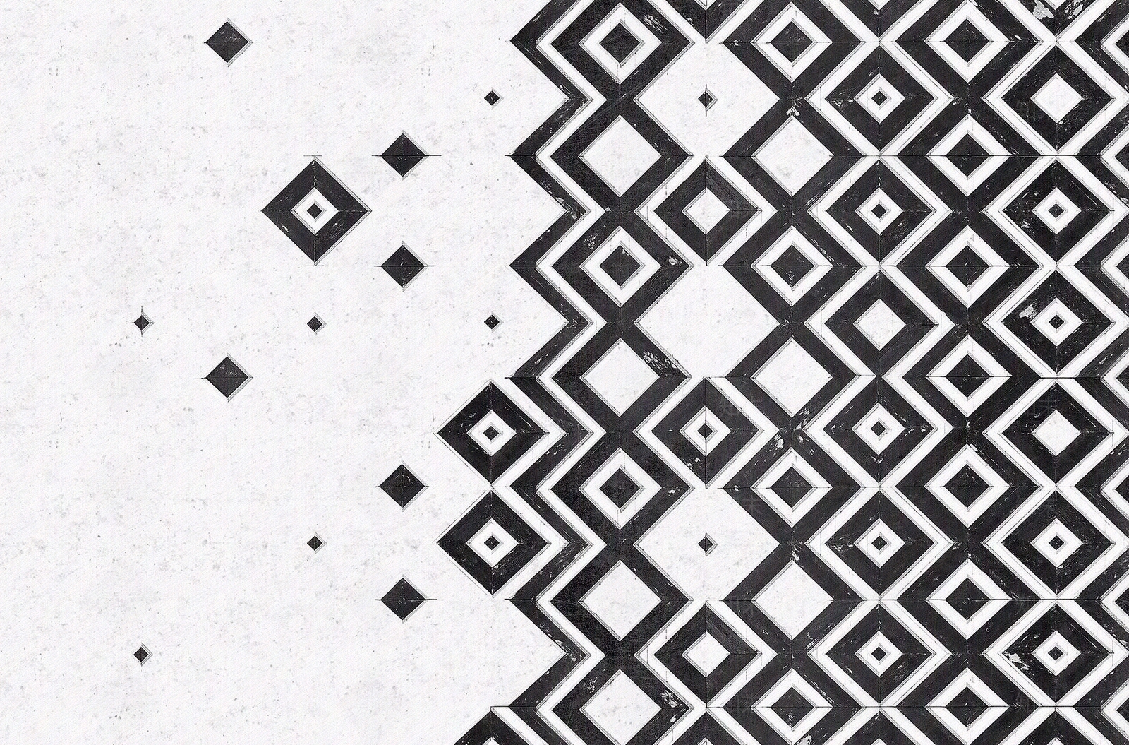 黑白菱形拼花仿古砖贴图下载【ID:1124887550】