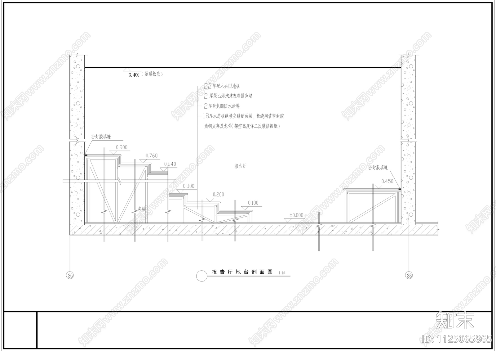 东风汽车展厅全套装修图cad施工图下载【ID:1125065865】