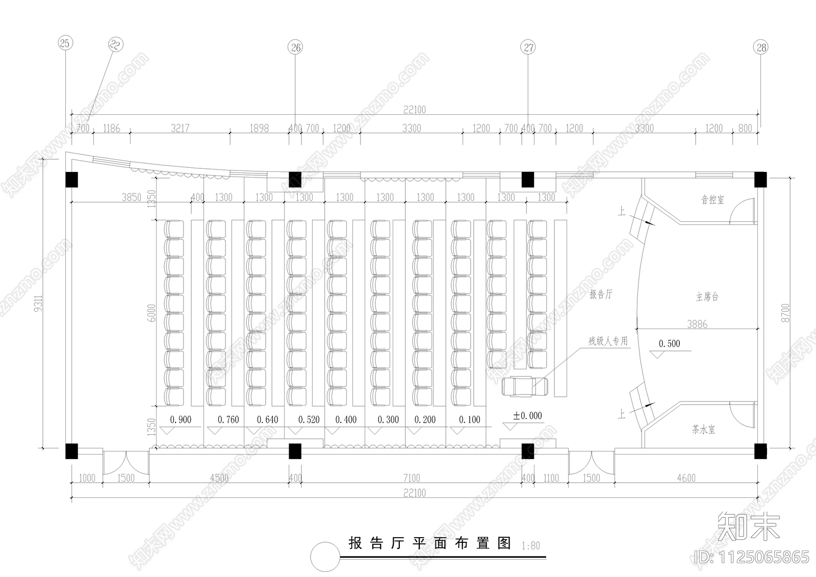 东风汽车展厅全套装修图cad施工图下载【ID:1125065865】